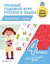 Полный годовой курс русского языка в таблицах и схемах: 4 класс