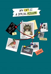 Блокнот My Cat Is a Serial Killer (А5, 144 стр., серый кот)