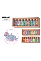 Набор декоративных пайеток MAZARI №3, 8 цветов (М-9912)