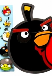 Большой набор наклеек 3D Angry Birds (85524)