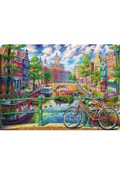 Алмазная мозаика "Улочка в Амстердаме" (ACA012)