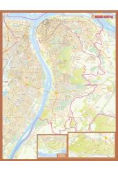 Карта Нижнего Новгорода на двух листах (Нагорная и Заречная часть)