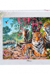 Пазлы-1500. Тигры