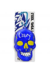 Брелок-череп "Crazy", голубой