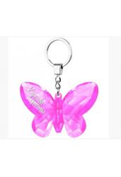 Брелок-бабочка "Королева красоты", розовый