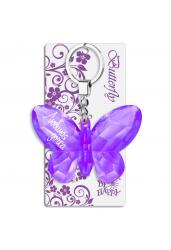 Брелок-бабочка "Любимая дочка", фиолетовый