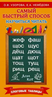 Самый быстрый способ научиться читать. Слоговые таблицы