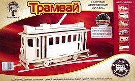 Московский трамвай. Сборная дерев. модель (80005)