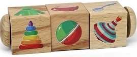 Кубики деревянные на оси Обобщение